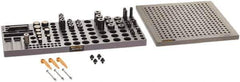 Renishaw - M8, CMM Magnetic & Clamping Kit - Use with CMM Fixtures, Includes 47Pc. Component Set, 300x300mm Plate - Exact Tool & Supply