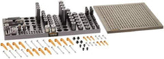 Renishaw - M6, CMM Clamping Kit - Use with CMM Fixtures, Includes 110Pc. Component Set, 300x300mm Plate - Exact Tool & Supply