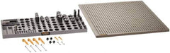 Renishaw - M6, CMM Clamping Kit - Use with CMM Fixtures, Includes 44Pc. Component Set, 450x450mm Plate - Exact Tool & Supply
