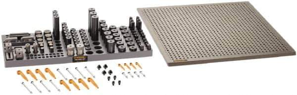 Renishaw - M6, CMM Magnetic & Clamping Kit - Use with CMM Fixtures, Includes 112Pc. Component Set, 450x450mm Plate - Exact Tool & Supply