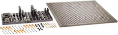 Renishaw - M8, CMM Clamping Kit - Use with CMM Fixtures, Includes 110Pc. Component Set, 600x600mm Plate - Exact Tool & Supply