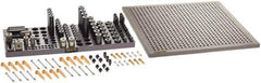 Renishaw - M8, CMM Clamping Kit - Use with CMM Fixtures, Includes 110Pc. Component Set, 450x450mm Plate - Exact Tool & Supply