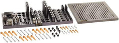 Renishaw - M8, CMM Clamping Kit - Use with CMM Fixtures, Includes 110Pc. Component Set, 300x300mm Plate - Exact Tool & Supply