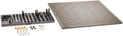 Renishaw - M8, CMM Clamping Kit - Use with CMM Fixtures, Includes 43Pc. Component Set, 600x600mm Plate - Exact Tool & Supply