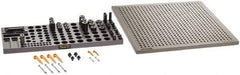 Renishaw - M8, CMM Clamping Kit - Use with CMM Fixtures, Includes 43Pc. Component Set, 450x450mm Plate - Exact Tool & Supply