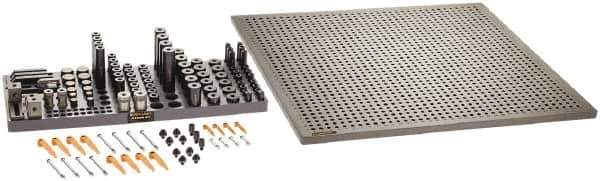 Renishaw - M8, CMM Magnetic & Clamping Kit - Use with CMM Fixtures, Includes 114Pc. Component Set, 600x600mm Plate - Exact Tool & Supply