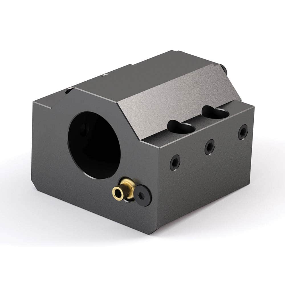 Global CNC Industries - Turret & VDI Tool Holders; Type: Hwacheon ID Block ; Clamping System: 74mm X 30mm ; Tool Axis: ID ; Through Coolant: No ; Additional Information: 4 Mounting Holes - Exact Tool & Supply
