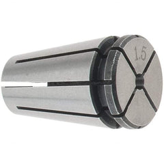 Accupro - 1 to 1.5mm ER8 Collet - 0.01mm TIR, 13mm OAL, 8.5mm Overall Diam - Exact Tool & Supply