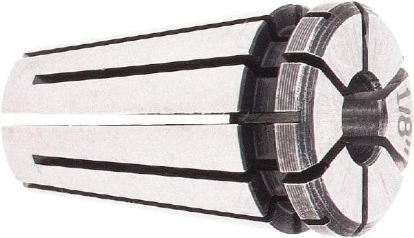 Accupro - 1/8" ER8 Collet - 0.01mm TIR, 13mm OAL, 8.5mm Overall Diam - Exact Tool & Supply