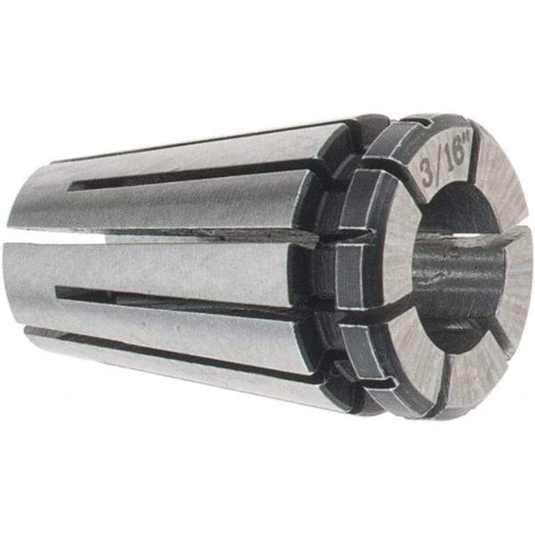 Accupro - 3/16" ER8 Collet - 0.01mm TIR, 13mm OAL, 8.5mm Overall Diam - Exact Tool & Supply