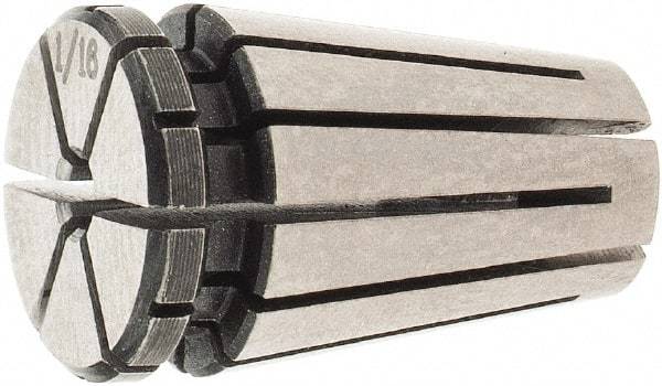 Accupro - 1/16" ER8 Collet - 0.01mm TIR, 13mm OAL, 8.5mm Overall Diam - Exact Tool & Supply
