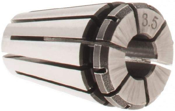 Accupro - 3 to 3.5mm ER8 Collet - 0.01mm TIR, 13mm OAL, 8.5mm Overall Diam - Exact Tool & Supply