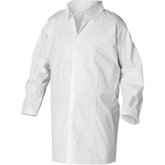 KleenGuard - Pack of (30) Size M White Lab Coat - Exact Tool & Supply