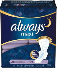 Always - Folded Sanitary Napkins - Extra Heavy Protection, Overnight, Up to 8 Hour Absorbency - Exact Tool & Supply