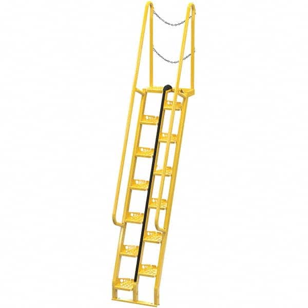 Vestil - 137-3/4" High 350 Lb Capacity 13 Step Alternating Tread Stair - Exact Tool & Supply