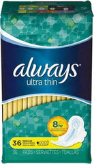 Always - Folded Sanitary Napkins - Regular Absorbency, Up to 8 Hours LeakGuard Protection - Exact Tool & Supply
