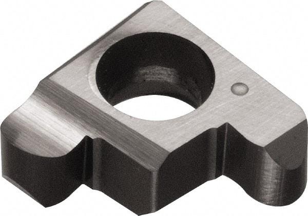 Kyocera - 200GE B Grade PR1025, 2mm Cutting Width Carbide Grooving Insert - 2.2mm Max Depth of Cut, Right Hand, 1mm Corner Radius, TiCN Finish - Exact Tool & Supply