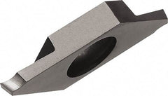 Kyocera - TKF S PR1225 Grade, 0.0197" Cutting Width, Carbide Cutoff Insert - 0° Lead Angle, 0.0012" Cnr Rad, Megacoat Coated - Exact Tool & Supply