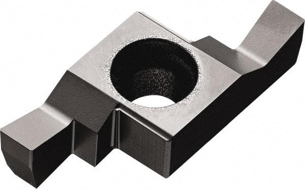 Kyocera - 200GE D Grade TN6020, 2mm Cutting Width Cermet Grooving Insert - 3.2mm Max Depth of Cut, Right Hand, 0.1mm Corner Radius, TiCN Finish - Exact Tool & Supply