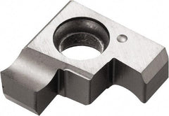 Kyocera - 100GE B Grade PR1225, 1mm Cutting Width Carbide Grooving Insert - 2.2mm Max Depth of Cut, Right Hand, 0.05mm Corner Radius, Megacoat Finish - Exact Tool & Supply