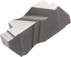 Kyocera - 3078KCGP Grade TC60, 0.078" Cutting Width Cermet Grooving Insert - 3/32" Max Depth of Cut, Right Hand, 0.008" Corner Radius, NbC Finish - Exact Tool & Supply