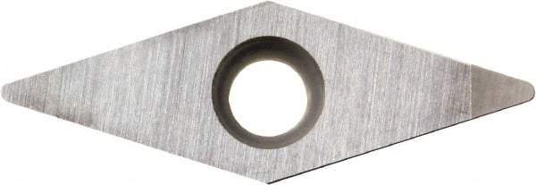 Kyocera - VBGW331 Grade KBN525 CBN Turning Insert - Uncoated, 35° Diamond, 3/8" Inscr Circle, 3/16" Thick, 1/64" Corner Radius - Exact Tool & Supply