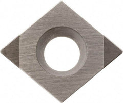 Kyocera - CCMW32.51 Grade KBN510 CBN Turning Insert - Uncoated, 80° Diamond, 3/8" Inscr Circle, 5/32" Thick, 1/64" Corner Radius - Exact Tool & Supply