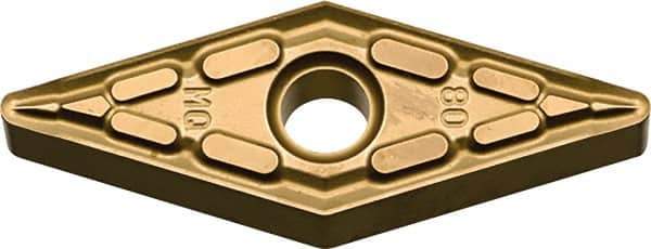 Kyocera - VNMG331 MQ Grade SW05 Carbide Turning Insert - Uncoated, 35° Diamond, 3/8" Inscr Circle, 3/16" Thick, 1/64" Corner Radius - Exact Tool & Supply