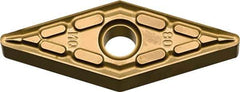 Kyocera - VNMG331 MQ Grade SW05 Carbide Turning Insert - Uncoated, 35° Diamond, 3/8" Inscr Circle, 3/16" Thick, 1/64" Corner Radius - Exact Tool & Supply