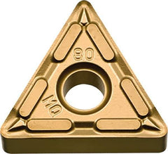 Kyocera - TNMG331 MQ Grade CA6515 Carbide Turning Insert - TiCN/Al2O3/TiN Finish, 60° Triangle, 3/8" Inscr Circle, 3/16" Thick, 1/64" Corner Radius - Exact Tool & Supply