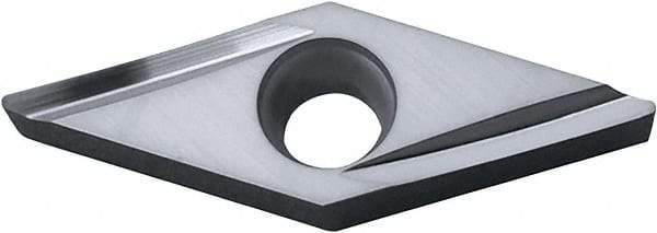 Kyocera - VBGT331 Y Grade PR1005 Carbide Turning Insert - TiCN Finish, 35° Diamond, 3/8" Inscr Circle, 3/16" Thick, 1/64" Corner Radius - Exact Tool & Supply