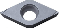 Kyocera - DCGT32.50.5 F Grade PR930 Carbide Turning Insert - TiCN Finish, 55° Diamond, 3/8" Inscr Circle, 5/32" Thick, 0.008" Corner Radius - Exact Tool & Supply
