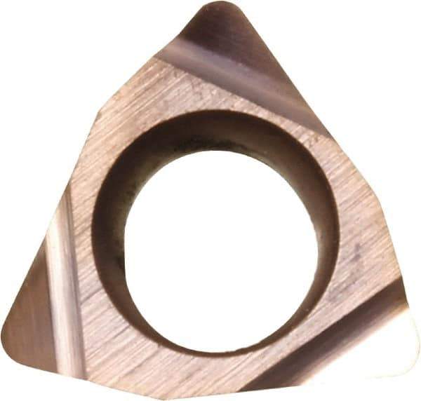 Kyocera - WBGT1.51.50.5 F Grade KW10 Carbide Turning Insert - Uncoated, 80° Trigon, 3/16" Inscr Circle, 3/32" Thick, 0.008" Corner Radius - Exact Tool & Supply