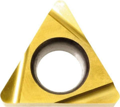 Kyocera - TBGT1.210.2 Grade KW10 Carbide Turning Insert - Uncoated, 60° Triangle, 5/32" Inscr Circle, 1/16" Thick, 0.004" Corner Radius - Exact Tool & Supply