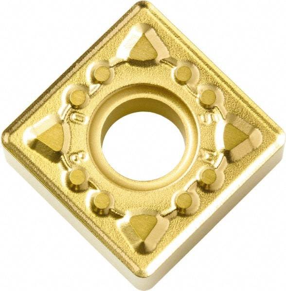 Kyocera - SNMG433 MS Grade CA6525 Carbide Turning Insert - TiCN/Al2O3/TiN Finish, 90° Square, 1/2" Inscr Circle, 3/16" Thick, 3/64" Corner Radius - Exact Tool & Supply