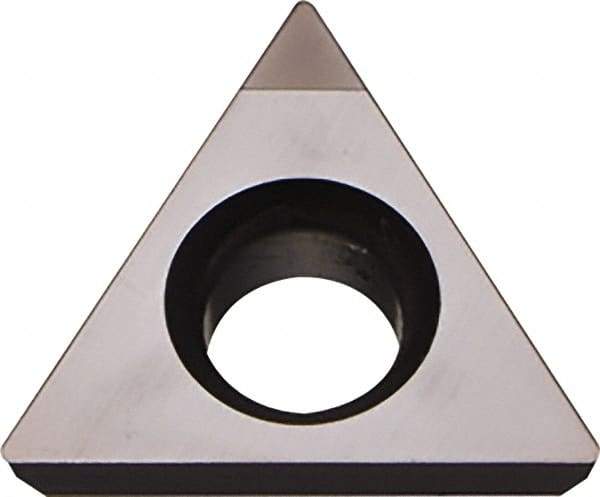 Kyocera - TPGB221 Grade KPD001 Polycrystalline Diamond (PCD) Turning Insert - Uncoated, 60° Triangle, 1/4" Inscr Circle, 1/8" Thick, 1/64" Corner Radius - Exact Tool & Supply