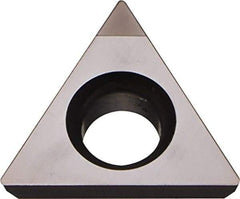 Kyocera - TPGB221 Grade KPD001 Polycrystalline Diamond (PCD) Turning Insert - Uncoated, 60° Triangle, 1/4" Inscr Circle, 1/8" Thick, 1/64" Corner Radius - Exact Tool & Supply