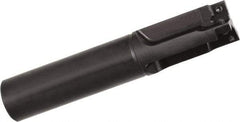 Kyocera - 14mm Max Cut Diam, 12mm Shank Diam, 108mm OAL, Indexable Countersink - 28mm LOC, 1 Square Insert, SPMT060204E-Z & SPMT060208E-Z Insert Style, Negative (Radial), Positive (Axial) Rake, Series MEF - Exact Tool & Supply