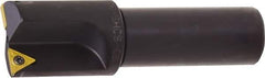 Kyocera - 0.609 Inch Diameter, Interchangeable Pilot, Weldon Flat 3/4 Inch Shank Diameter, 1 Insert, Indexable Counterbore - 2.9 Inch Overall Length, TCMT 18151 Insert - Exact Tool & Supply