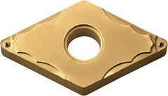 Kyocera - DNMG430.5 GP Grade PV720 Cermet Turning Insert - TiCN (Megacoat Nano) Finish, 55° Diamond, 1/2" Inscr Circle, 3/16" Thick, 0.008" Corner Radius - Exact Tool & Supply