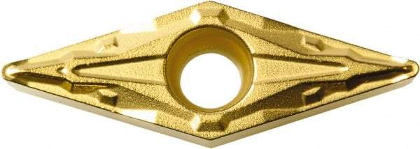 Kyocera - VBMT333 PP Grade CA530 Carbide Turning Insert - TiCN/Al2O3/TiN Finish, 35° Diamond, 3/8" Inscr Circle, 3/16" Thick, 3/64" Corner Radius - Exact Tool & Supply