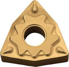 Kyocera - WNMG331 HQ Grade TN620 Cermet Turning Insert - Uncoated, 80° Trigon, 3/8" Inscr Circle, 3/16" Thick, 1/64" Corner Radius - Exact Tool & Supply