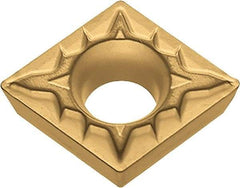 Kyocera - CPMT2.51.51 XP Grade CA530 Carbide Turning Insert - TiCN/Al2O3/TiN Finish, 80° Diamond, 5/16" Inscr Circle, 3/32" Thick, 1/64" Corner Radius - Exact Tool & Supply