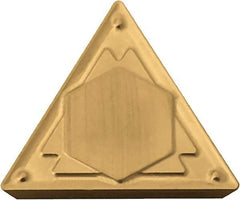 Kyocera - TPMR321 HQ Grade CA515 Carbide Turning Insert - TiCN/Al2O3/TiN Finish, 60° Triangle, 3/8" Inscr Circle, 1/8" Thick, 1/64" Corner Radius - Exact Tool & Supply