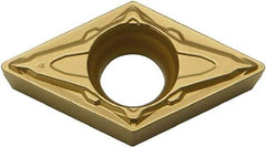 Kyocera - DCMT21.51 PP Grade CA515 Carbide Turning Insert - TiCN/Al2O3/TiN Finish, 55° Diamond, 1/4" Inscr Circle, 3/32" Thick, 1/64" Corner Radius - Exact Tool & Supply