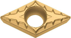 Kyocera - DCMT32.50.5 XP Grade CA515 Carbide Turning Insert - TiCN/Al2O3/TiN Finish, 55° Diamond, 3/8" Inscr Circle, 5/32" Thick, 0.008" Corner Radius - Exact Tool & Supply