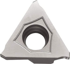 Kyocera - 43GBA MY Grade TN6020, 3.3mm Cutting Width Cermet Grooving Insert - 4mm Max Depth of Cut, Right Hand, 0.3mm Corner Radius, TiCN Finish - Exact Tool & Supply