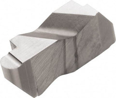 Kyocera - 2047KCRP Grade PR1215, 3/32" Cutting Width Carbide Grooving Insert - 0.15" Max Depth of Cut, Left Hand, 0.047" Corner Radius, Megacoat Finish - Exact Tool & Supply