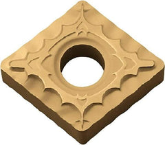 Kyocera - CNMG432 XQ Grade CA525 Carbide Turning Insert - TiCN/Al2O3/TiN Finish, 80° Diamond, 1/2" Inscr Circle, 3/16" Thick, 1/32" Corner Radius - Exact Tool & Supply