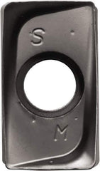 Kyocera - LOMU100408 SM Grade CA6535 Carbide Milling Insert - TiCN/Al2O3/TiN Finish, 4mm Thick, 0.8mm Corner Radius - Exact Tool & Supply